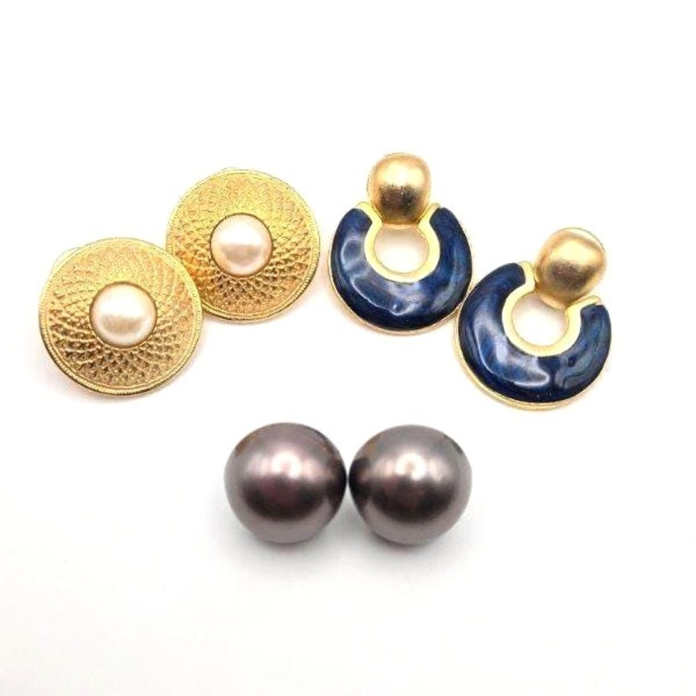 3 Pair of New NOS Vintage Earrings 2 Pair Katherine K, 1 Pair‎ Unbranded